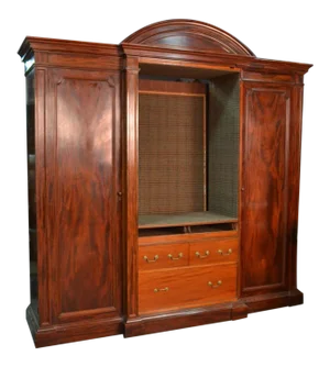 Arched Mahogany Armoire