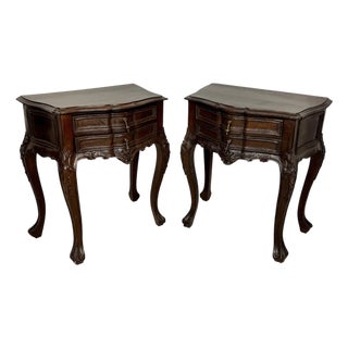 Mid-Century French Louis XV Style Nightstands, 1940, Set of 2 For Sale
