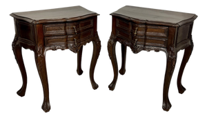 Mid-Century French Louis XV Style Nightstands, 1940, Set of 2