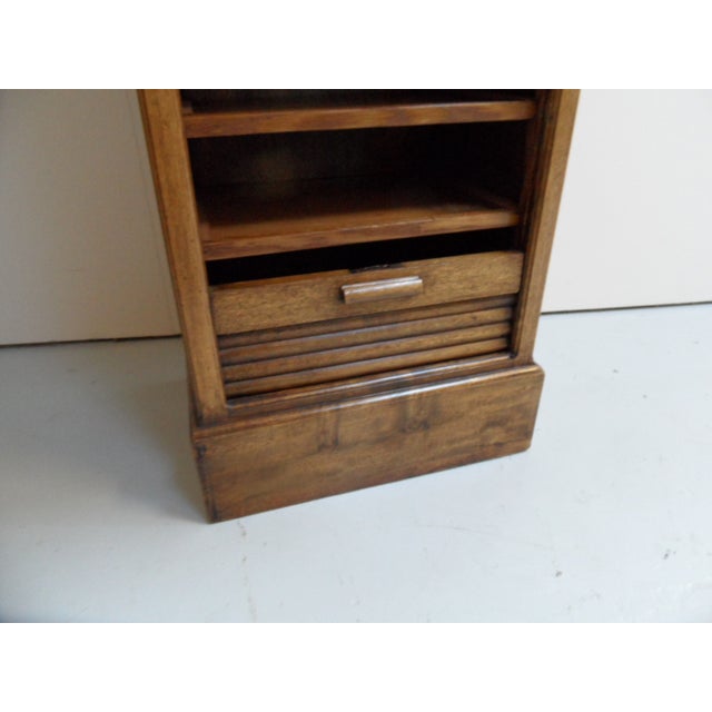 Filing Cabinet with Roller Shutter with Lectern, 1890s For Sale - Image 11 of 12