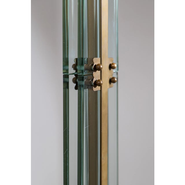 1950s Murano Glass and Brass Floor Lamp, 1950s For Sale - Image 5 of 11