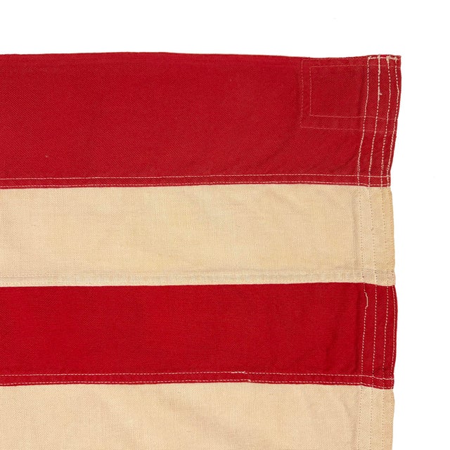 Vintage Cotton American Flag With Sewn Stars For Sale In Los Angeles - Image 6 of 6