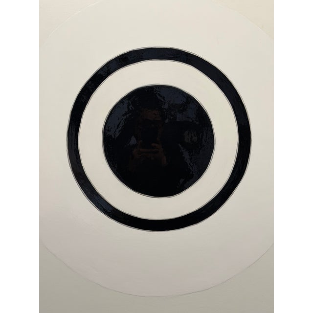 Black Kardesch, The Black and White Circle, Oil For Sale - Image 8 of 8