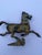 Vintage Han Dynasty Style "Flying Horse of Gansu" Heavy Cast Metal Statue For Sale - Image 10 of 12