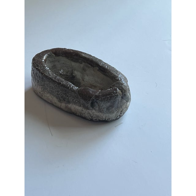 1990s Hand-Made Pottery Dacshund Catchall For Sale - Image 5 of 7