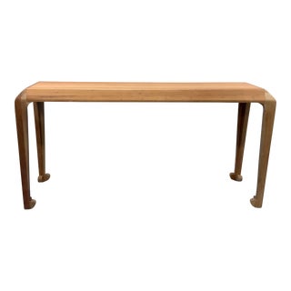 Thomas O'Brien for Hickory Chair Unfinished Wood Console Table For Sale
