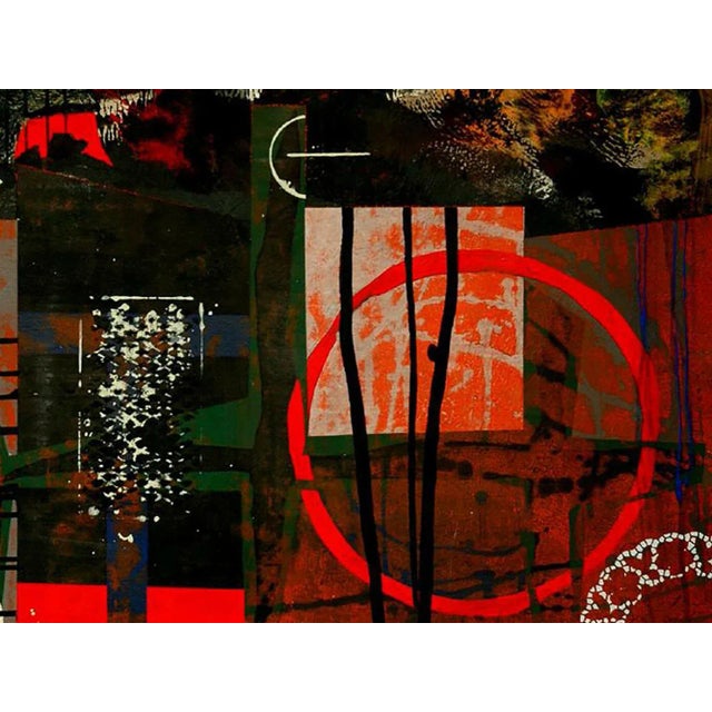 Aric Frons 1943-2008 Israeli/American artist. Old Neighborhood Mixed media on paper 22 x 29 in. Signed, dated and titled.