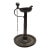 18th C German Pewter Spout Lamp Bremen Hallmark 1680 Key Shield Whale Oil 8" For Sale