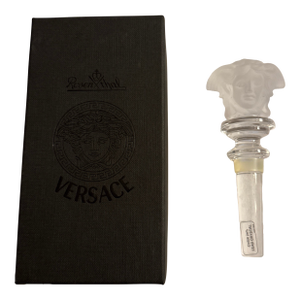 Rosenthal Versace Crystal Forster Medusa Wine Bottle Stopper