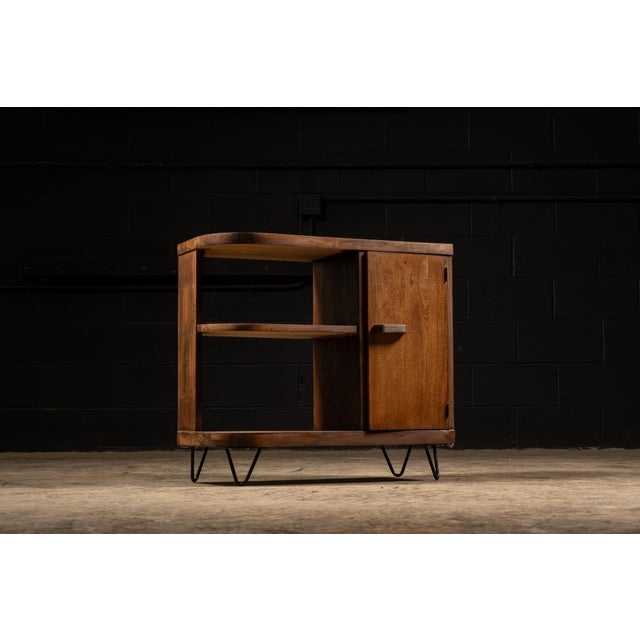 Mid Century Wooden Side Cabinet With Hairpin Legs For Sale In Chicago - Image 6 of 6