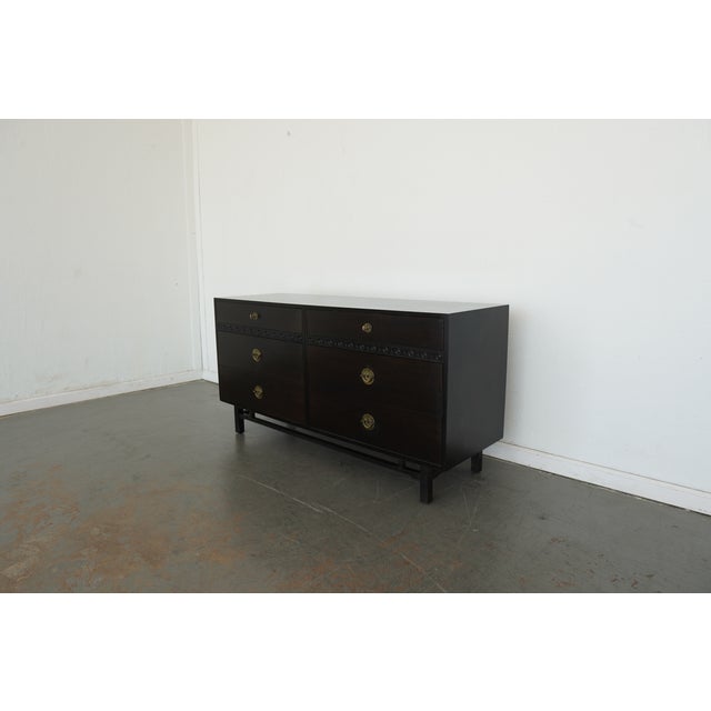 1980s Vintage Chinoiserie 6-Drawer Dresser For Sale - Image 5 of 14