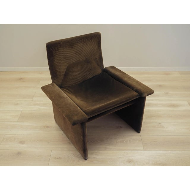 The armchair was made in the 1970s, Italian production. The armchair has been preserved in its original upholstery. The...