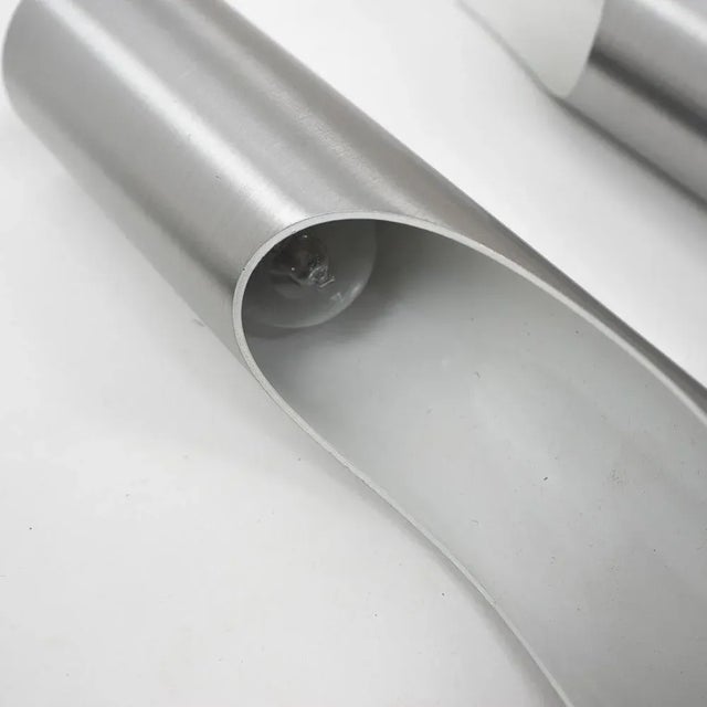 Silver Fuga Wall Lamps by Maija Liisa Komulainen for RAAK Amsterdam, 1970s, Set of 6 For Sale - Image 8 of 12