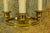 Metal Empire French Brass and Bronze Three-Light Wall Sconces, 1920s, Set of 2 For Sale - Image 7 of 18