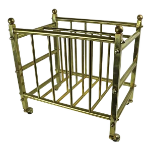 Brass Canterbury Magazine Rack