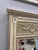 Vintage Carved Wood Beveled Trumeau Mirror in Louis XVI Style, Painted and Gilt For Sale - Image 11 of 12