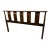 Mid-Century Modern Vertical Slat Walnut Headboard For Sale