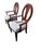 1990s 1990s Ethan Allen Horizons Dining Armchair Pair Wood Oval Slat Back Accent Living Room For Sale - Image 5 of 18