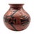 Red Signed Lupe Soto Mata Ortiz Hand Painted Black on Red Geometric Burnished Pottery Vase 6" For Sale - Image 8 of 11