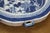 Antique Chinese Export Canton Blue & White Porcelain Serving Dishes Platter - Set of 3 For Sale - Image 9 of 11
