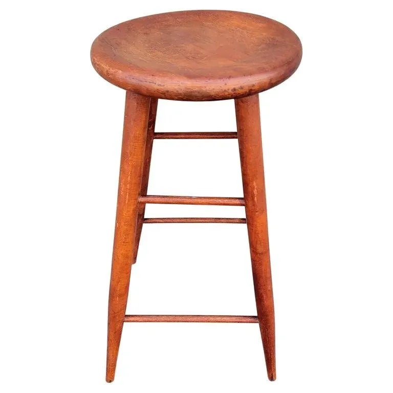 1930s Maine State Prison Weavers Stool | Chairish