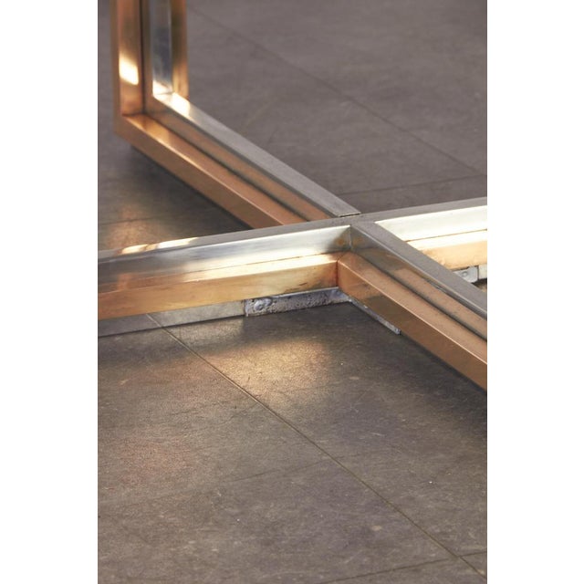 Octagonal Brass Table by Renato Zevi, 1970s For Sale - Image 4 of 18