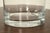 Late 20th Century Tiffany & Co. Modern Clear Crystal Champagne Ice Bucket With Scrolled Handles For Sale - Image 10 of 15