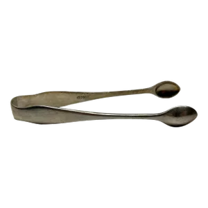 Antique Signed Silver Plate Sugar Nips /Tongs Made in England - Circa 19th Century