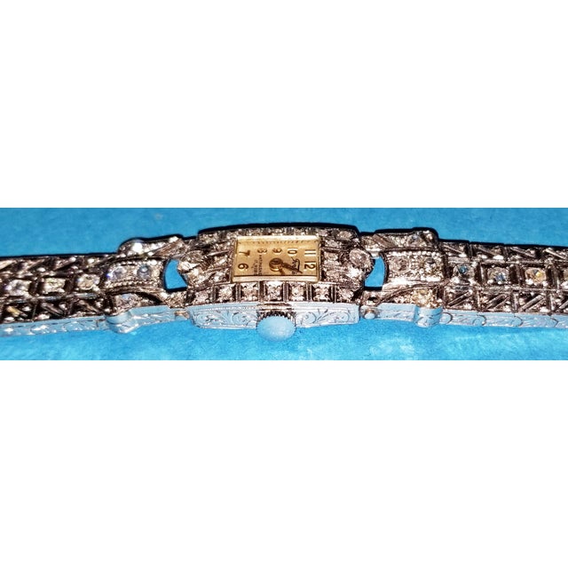 1930s Ladies Vintage Antique Art Deco Diamond Manual Fortis Swiss Watch For Sale - Image 5 of 11
