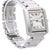 1990s Cartier Tank Francaise 2302 Large Steel Guilloche Roman Dial Blue Hands Watch For Sale - Image 10 of 12