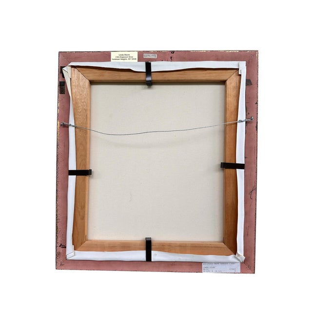 1970s Signed Linda Sturm Mixed Media Portrait – Surreal Female Face With Butterfly & Bird, Contemporary Framed Wall Art For Sale In Miami - Image 6 of 6