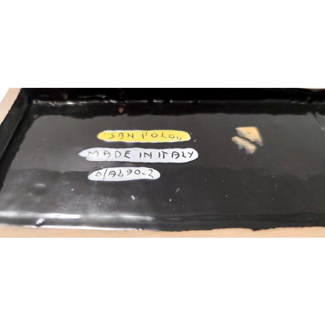 Pyriform Glazed Ceramic Plate by Otello Rosa for San Polo, Italy, 1950s For Sale - Image 6 of 12