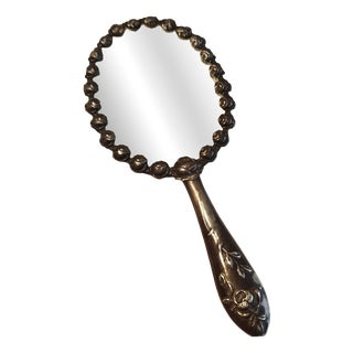 Silver Hand Mirror, 1930s For Sale