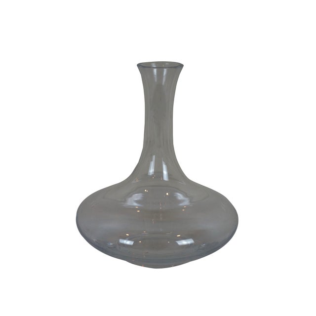 Contemporary Vintage Christofle Crystal Wine Bottle Decanter Vase For Sale - Image 3 of 12
