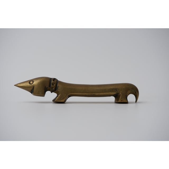 Vintage Brass Dachshund Bottle Opener by Walter Bosse for Herta Baller, 1950s For Sale - Image 11 of 11
