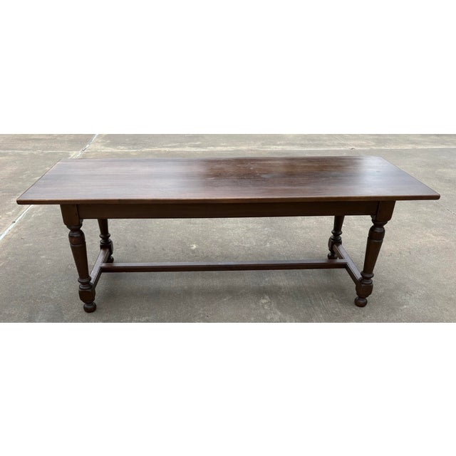 Love this awesome French country dining table in dark oak. I have the companion chairs pictured in the last photo in...