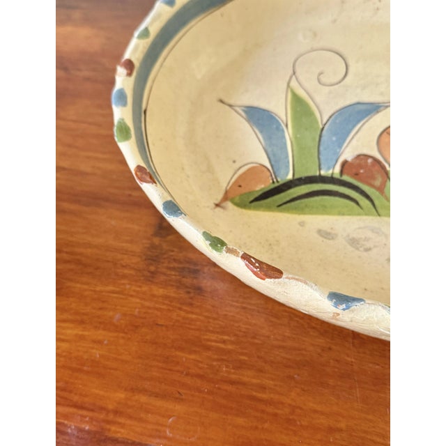 Vintage Tlaquepaque Mexican Large Bowl For Sale - Image 4 of 9