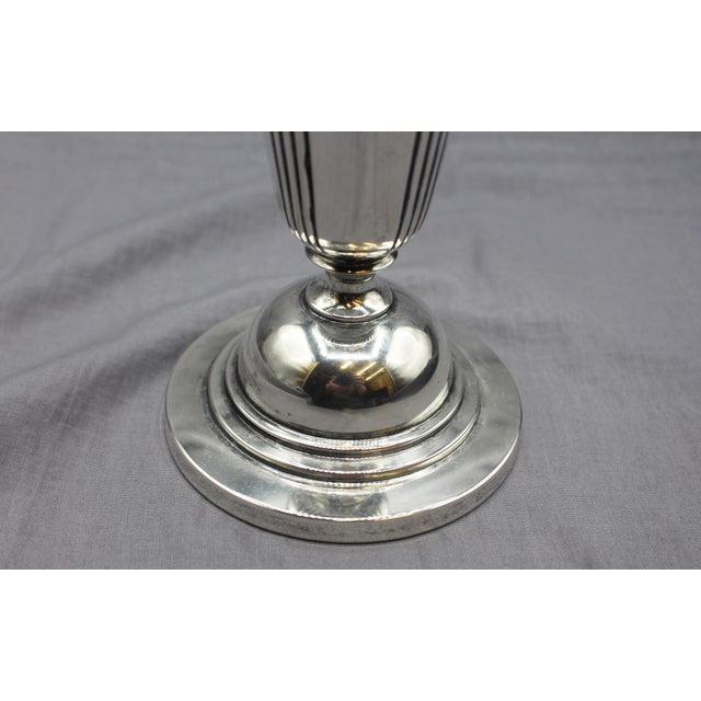 Early 20th Century Art Deco Period Sterling Silver Rose Vase by the Watson Company For Sale - Image 5 of 8