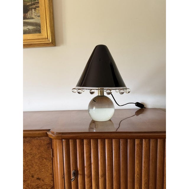 Budur Table Lamp in Murano Glass by Roberto Pamio for Leucos, Italy, 1970s For Sale - Image 4 of 14