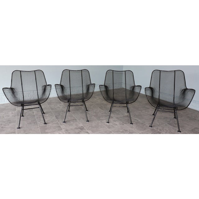 Mid-Century Modern Four Russell Woodard “Sculptura” Lounge Chairs – Pristine Condition, 1950s, Attributed For Sale - Image 3 of 11