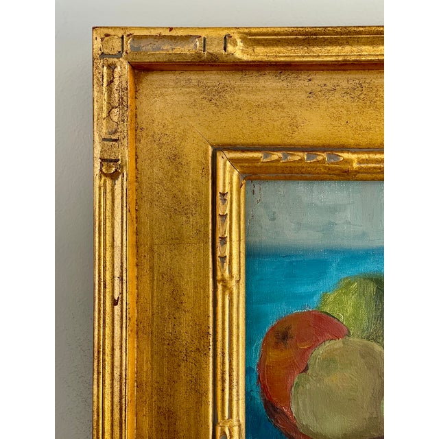 Mid-Century Modern Mid-Century Danish Oil on Board Still Life of Colorful Fruit, 1950’s For Sale - Image 3 of 11