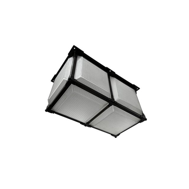 - An incredibly rare run of Holophane 'Hedralite' flush mounted ceiling lanterns, English circa 1920. - The lights...