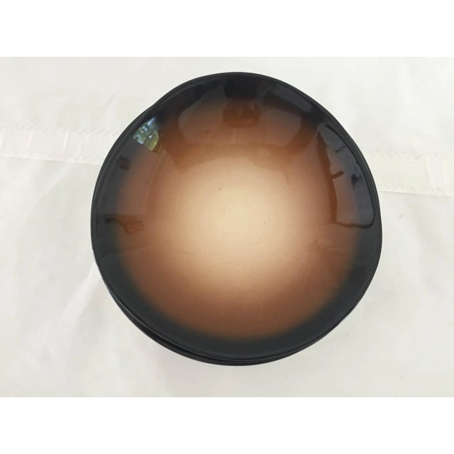 Contemporary World Tableware Pebblebrook Brown & Tan Platter /Bowl - a Pair For Sale - Image 3 of 7