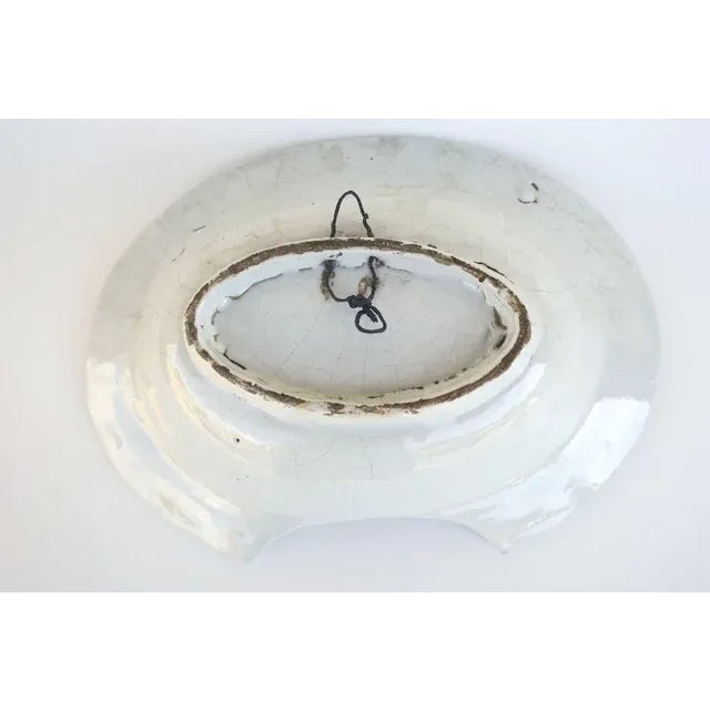 French Faience Pottery Barber Bowl 19th C. For Sale In Denver - Image 6 of 7