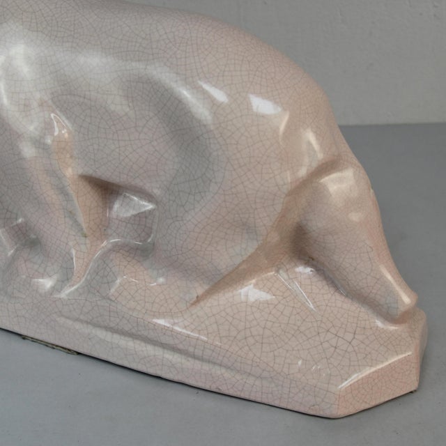 Art Deco Polar Bear Figure by Edouard Cazaux, 1920s-1940s For Sale - Image 4 of 13