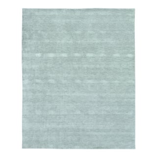 Exquisite Rugs Rheine Hand Loom Wool Light Gray - 9'x12' For Sale