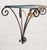 Metal Vintage Hollywood Regency Demilune Black Gold Gilt Twisted Rope Iron Half Moon Wall Console Table For Sale - Image 7 of 11