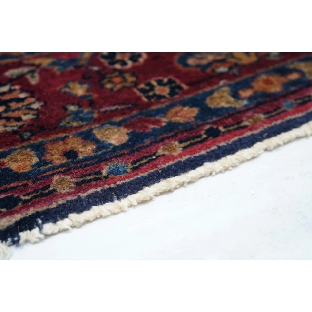 Antique Sarouk Rug 4'1'' x 6'7'' For Sale In New York - Image 6 of 11