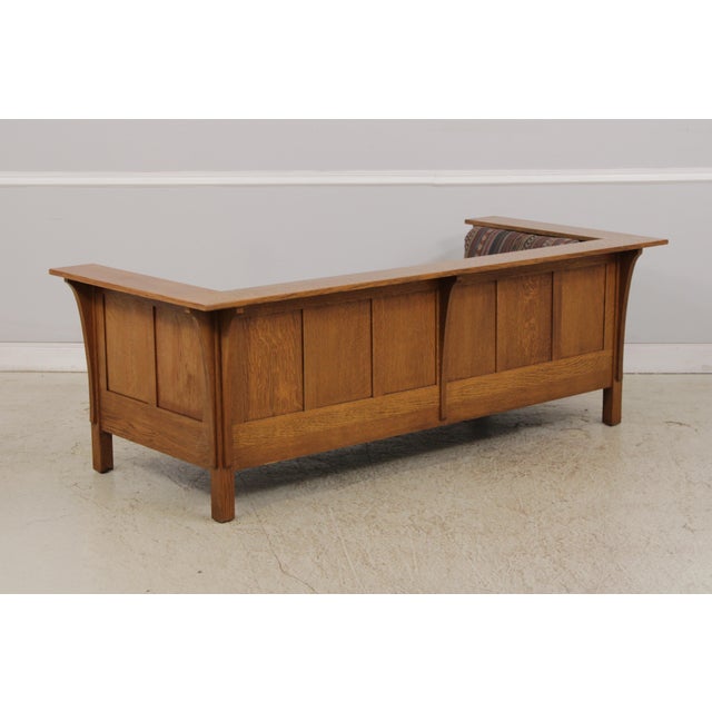 1990s Stickley Mission Oak Prairie Sofa For Sale - Image 5 of 18