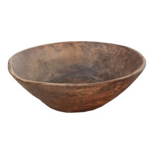 Antique Country Style Wooden Fruit Bowl
